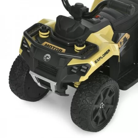 Квадроцикл M 6286EBLR-13 на радиоуправлении 2,4G, 1*6V7AH, 1*35W, USB, TF, EVA, шкіра, музика, світло, бежевий