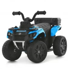 Квадроцикл M 6286EBLR-4 на радиоуправлении 2,4G, 1*6V7AH, 1*35W, USB, TF, EVA, шкіра, музика, світло, синій