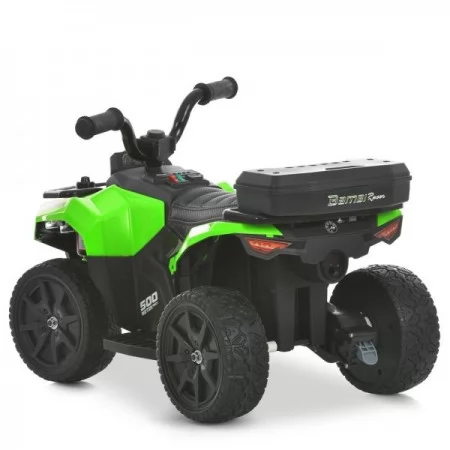 Квадроцикл M 6286EBLR-5 на радиоуправлении 2,4G, 1*6V7AH, 1*35W, USB, TF, EVA, шкіра, музика, світло, зелений