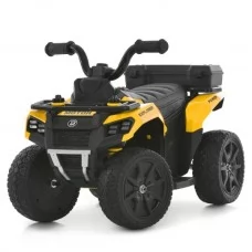 Квадроцикл M 6286EBLR-6 на радиоуправлении 2,4G, 1*6V7AH, 1*35W, USB, TF, EVA, шкіра, музика, світло, жовтий