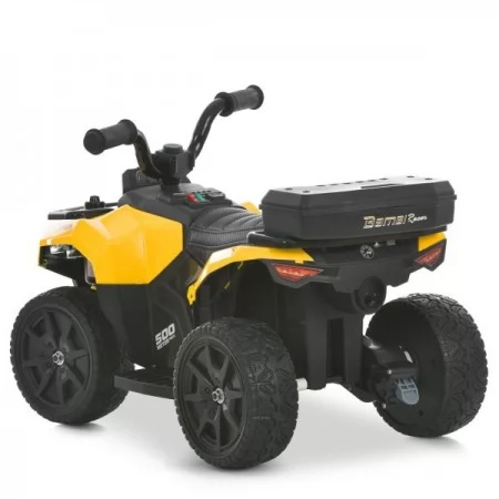 Квадроцикл M 6286EBLR-6 на радиоуправлении 2,4G, 1*6V7AH, 1*35W, USB, TF, EVA, шкіра, музика, світло, жовтий