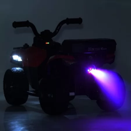 Квадроцикл M 6286EBLR-8 на радиоуправлении 2,4G, 1*6V7AH, 1*35W, USB, TF, EVA, шкіра, музика, світло, рожевий