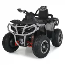 Квадроцикл M 6316EBLR-11 р/к 2,4G, 4мотора45W, 1акум12V12AH, USB, MP3, EVA, BLUETOOTH, TF, музика, світло, шкіра, сірий
