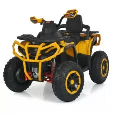 Квадроцикл M 6316EBLR-6 р/к 2,4G, 4мотора45W, 1акум12V12AH, USB, MP3, EVA, BLUETOOTH, TF, музика, світло, шкіра, жовтий