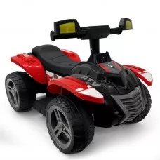 Квадроцикл M 6367ELR-3-2 на радіокеруванні, 2*25W, 1*6V7AH, MP3, BLUETOOTH, EVA, музика, світло, шкіра, червоно-чорний