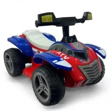 Квадроцикл M 6367ELR-3-4 на радіокеруванні, 2*25W, 1*6V7AH, MP3, BLUETOOTH, EVA, музика, світло, шкіра, червоно-синій