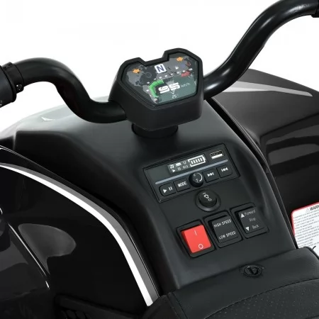 Детский квадроцикл M 6128EBLR-2(24V) Bambi Racer, 4 мотора по 75W, EVA, кожа, Bluetooth, пульт, черный Детский квадроцикл M 6128EBLR-2(24V) Bambi Racer, 4 мотора по 75W, EVA, кожа, Bluetooth, пульт, черный