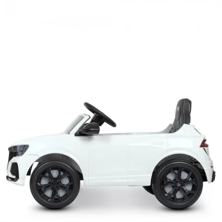 Детский электромобиль Джип Bambi Audi RS Q8 M 4569 EBLR-1 белый, 2 мотора по 35W, EVA, кожа, MP3, USB, Bluetooth