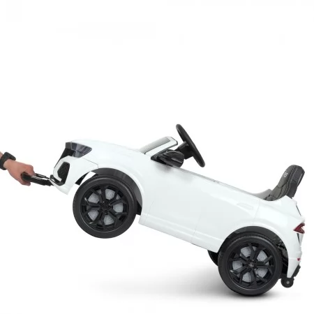 Детский электромобиль Джип Bambi Audi RS Q8 M 4569 EBLR-1 белый, 2 мотора по 35W, EVA, кожа, MP3, USB, Bluetooth
