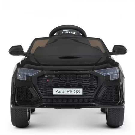 Дитячий електромобіль Джип Audi RS Q8 Bambi M 4569 EBLR-2 чорний, 2 мотори по 35W, EVA, шкіра, MP3, USB, Bluetooth