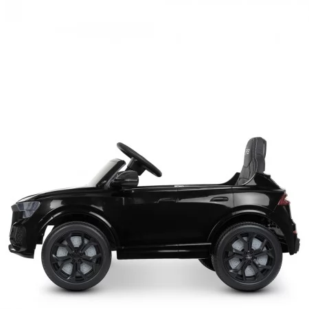 Дитячий електромобіль Джип Audi RS Q8 Bambi M 4569 EBLR-2 чорний, 2 мотори по 35W, EVA, шкіра, MP3, USB, Bluetooth