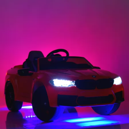Дитячий електромобіль BMW M5 Bambi M 4791EBLR-1 білий, 2 мотори по 35W, EVA, шкіра, MP3, USB, Bluetooth