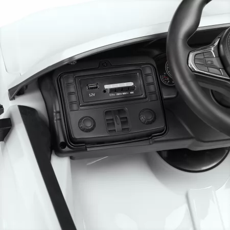 Дитячий електромобіль BMW M5 Bambi M 4791EBLR-1 білий, 2 мотори по 35W, EVA, шкіра, MP3, USB, Bluetooth