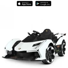 Детский электромобиль Bambi M 4865 EBLR-1 Lamborghini, белый Детский электромобиль Bambi M 4865 EBLR-1 Lamborghini, белый