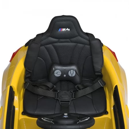 Детский электромобиль BMW M4 Competition Cabrio Bambi M 5096 EBLR-6, 2 мотора по 35W, EVA, экокожа, MP3, Bluetooth, желтый Детский электромобиль BMW M4 Competition Cabrio Bambi M 5096 EBLR-6, 2 мотора по 35W, EVA, экокожа, MP3, Bluetooth, желтый