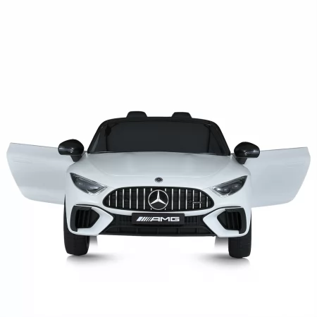 Детский электромобиль Mercedes-AMG SL 63 Roadster Bambi M 5098EBLR-1 двухместный, 4 мотора по 35W, EVA, кожа, MP3, USB, Bluetooth, белый
