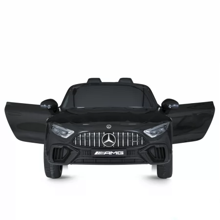 Детский электромобиль Mercedes-AMG SL 63 Roadster Bambi M 5098EBLRS-2 двухместный, 4 мотора по 35W, EVA, кожа, MP3, USB, Bluetooth, автопокраска, черный
