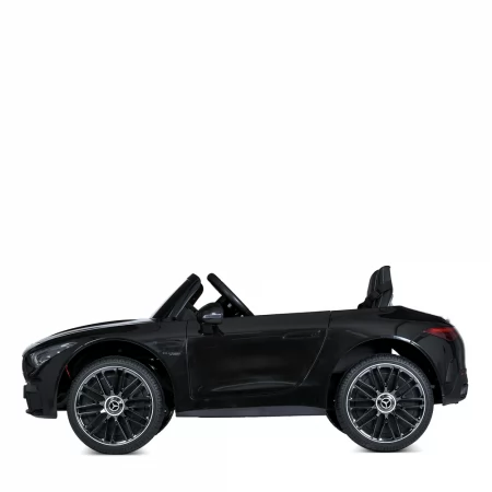 Детский электромобиль Mercedes-AMG SL 63 Roadster Bambi M 5098EBLRS-2 двухместный, 4 мотора по 35W, EVA, кожа, MP3, USB, Bluetooth, автопокраска, черный