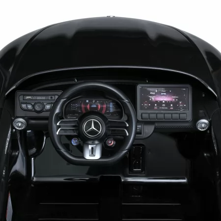 Детский электромобиль Mercedes-AMG SL 63 Roadster Bambi M 5098EBLRS-2 двухместный, 4 мотора по 35W, EVA, кожа, MP3, USB, Bluetooth, автопокраска, черный