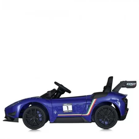 Дитячий електромобіль Maserati MC20 GT2 Bambi M 5105EBLR-4 синій, 4 мотори по 25W, EVA, шкіра, MP3, Bluetooth