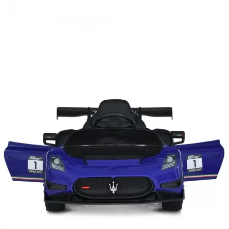 Дитячий електромобіль Maserati MC20 GT2 Bambi M 5105EBLR-4 синій, 4 мотори по 25W, EVA, шкіра, MP3, Bluetooth