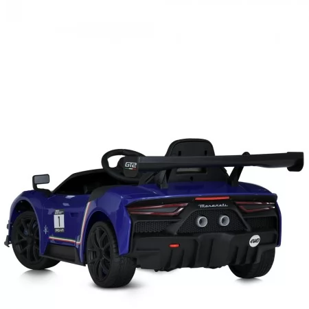 Дитячий електромобіль Maserati MC20 GT2 Bambi M 5105EBLR-4 синій, 4 мотори по 25W, EVA, шкіра, MP3, Bluetooth