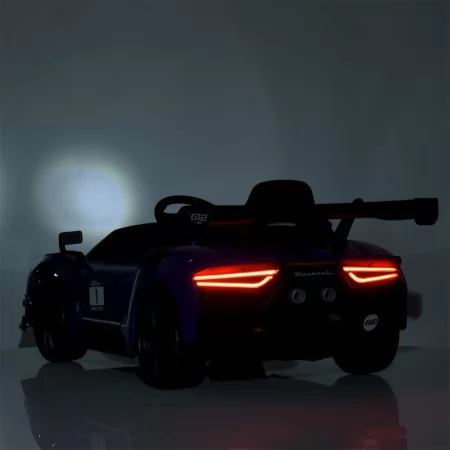 Дитячий електромобіль Maserati MC20 GT2 Bambi M 5105EBLR-4 синій, 4 мотори по 25W, EVA, шкіра, MP3, Bluetooth