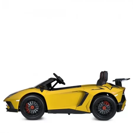 Детский электромобиль Bambi M 5738 AL-6 Lamborghini Aventador, двухместный, желтый