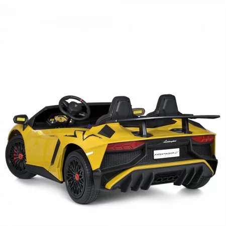 Детский электромобиль Bambi M 5738 AL-6 Lamborghini Aventador, двухместный, желтый