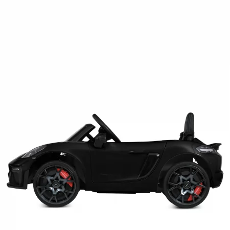 Машина M 6055EBLRS-2 на радіокеруванні, 12V9AH, 2*35W, MP3, USB, SD, BLUETOOTH, EVA, шкіра, музика, світло, фарб.чорний