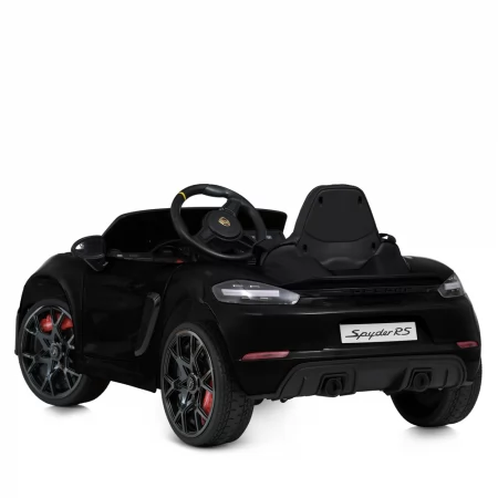 Машина M 6055EBLRS-2 на радіокеруванні, 12V9AH, 2*35W, MP3, USB, SD, BLUETOOTH, EVA, шкіра, музика, світло, фарб.чорний