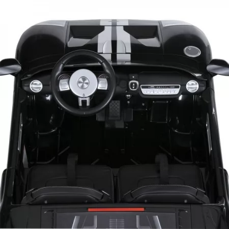 Дитячий електромобіль Ford GT M 6107EBLR-2 чорний, 4 мотори по 90W, Bluetooth, шкіра