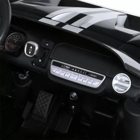 Дитячий електромобіль Ford GT M 6107EBLR-2 чорний, 4 мотори по 90W, Bluetooth, шкіра