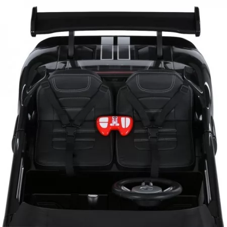 Дитячий електромобіль Ford GT M 6107EBLR-2 чорний, 4 мотори по 90W, Bluetooth, шкіра
