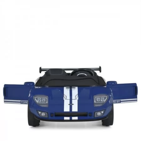 Детский электромобиль Ford GT M 6107EBLR-4 синий, 4 мотора по 90W, Bluetooth, кожа Детский электромобиль Ford GT M 6107EBLR-4 синий, 4 мотора по 90W, Bluetooth, кожа