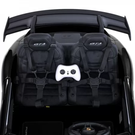 Детский электромобиль Porsche 911 GT3 RS M 6111EBLR-6 желтый, двухместный, 2 мотора по 320W, EVA, кожа, Bluetooth, MP3