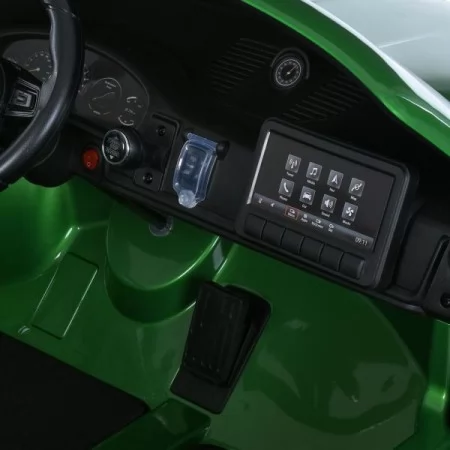 Детский электромобиль Porsche 911 GT3 RS M 6111EBLRS-5 двухместный, 2 мотора по 320W, EVA, экокожа, Bluetooth, MP3, зеленый? автопокраска