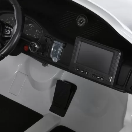 Двухместный детский электромобиль Porsche 911 GT3 RS M 6111(MP4)EBLR-1, 2 мотора по 320W, MP4, Bluetooth, EVA, кожа, белый