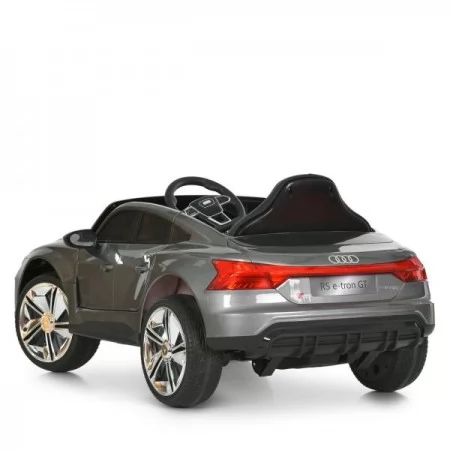 Детский электромобиль Audi RS e-tron GT M 6268EBLRS-11, 2 мотора по 35W, EVA, экокожа, Bluetooth, серый