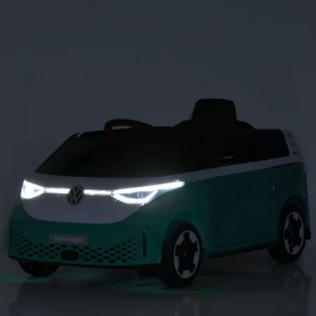 Детский электромобиль Volkswagen ID Buzz M 6281EBLR-15, 2 мотора по 35W, EVA, экокожа, Bluetooth, MP3, USB, бирюзовый Детский электромобиль Volkswagen ID Buzz M 6281EBLR-15, 2 мотора по 35W, EVA, экокожа, Bluetooth, MP3, USB, бирюзовый