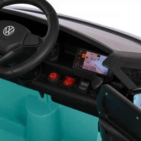 Детский электромобиль Volkswagen ID Buzz M 6281EBLR-15, 2 мотора по 35W, EVA, экокожа, Bluetooth, MP3, USB, бирюзовый Детский электромобиль Volkswagen ID Buzz M 6281EBLR-15, 2 мотора по 35W, EVA, экокожа, Bluetooth, MP3, USB, бирюзовый