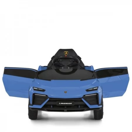 Дитячий електромобіль Lamborghini Lanzador Concept M 6293EBLR-4 синій, 4 мотори по 25W, EVA, шкіра, MP3, USB, Bluetooth