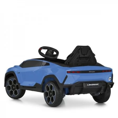 Дитячий електромобіль Lamborghini Lanzador Concept M 6293EBLR-4 синій, 4 мотори по 25W, EVA, шкіра, MP3, USB, Bluetooth