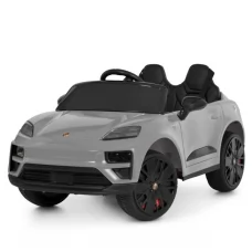 Машина M 6314EBLR-11 р/к 2,4G, 2мотори35W, 1акум12V9AH, EVA, USB, SD, BLUETOOTH, MP3, шкіра, світло, музика, сірий