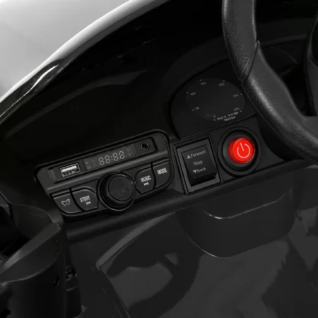 Дитячий електромобіль Porsche Macan Turbo M 6314EBLRS-2, 2 мотори по 35W, EVA, шкіра, Bluetooth, MP3, чорне автофарбування
