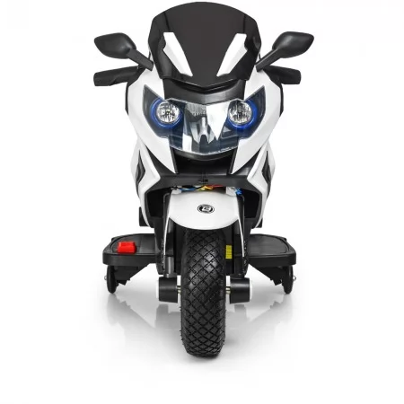 Детский мотоцикл BMW Bambi M 3681 AL-1, 2 мотора по 18W, резиновые колеса, USB, кожаное сиденье, черно-белый Детский мотоцикл BMW Bambi M 3681 AL-1, 2 мотора по 18W, резиновые колеса, USB, кожаное сиденье, черно-белый