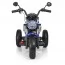 Детский мотоцикл BMW RnineT Scrambler Bambi M 3687 AL-4 синий, 2 мотора по 18W, надувные колеса, кожа, USB, MP3