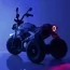 Детский мотоцикл BMW RnineT Scrambler Bambi M 3687 AL-4 синий, 2 мотора по 18W, надувные колеса, кожа, USB, MP3