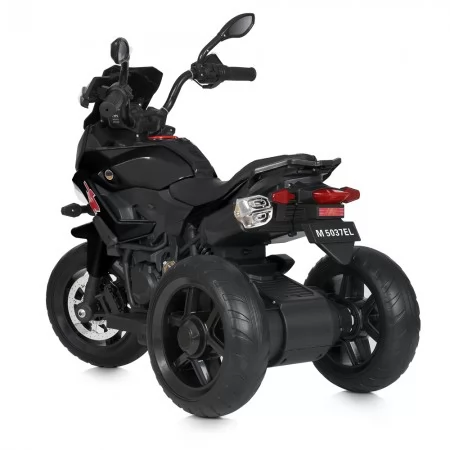 Детский мотоцикл BMW S1000XR Bambi M 5037 EL-2 черный, 2 мотора по 45W, EVA, кожа, MP3, USB, Bluetooth