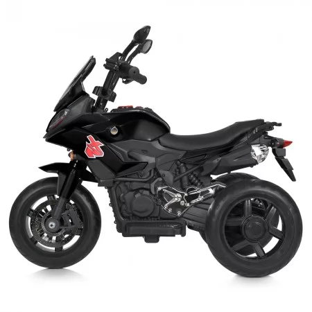 Детский мотоцикл BMW S1000XR Bambi M 5037 EL-2 черный, 2 мотора по 45W, EVA, кожа, MP3, USB, Bluetooth